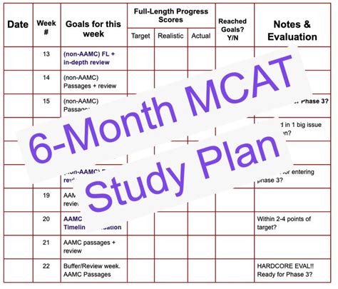 mcat test package|mcat study plan template.